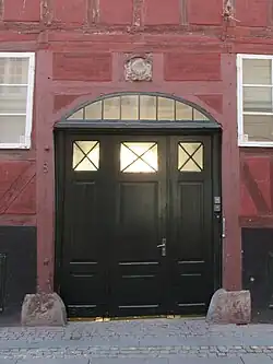 The gate seen from the street.