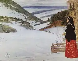 Mikhail Nesterov: Winter in Skite (1904)