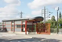 Station entrance at Skogås.