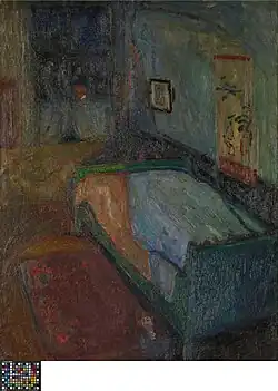 Bedroom-the green bed Museum van Deinze en de Leiestreek