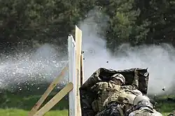 Slovenian and 5th Battalion, 19th Special Forces Group soldiers practice explosive breaching techniques during a three-week Joint Combined Exchange Training exercise in Slovenia.