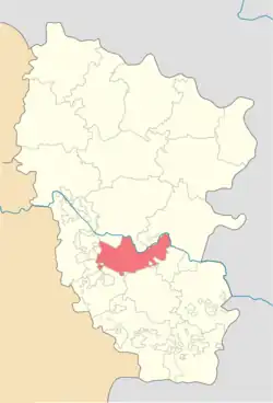 Location of Slovianoserbskyi Raion