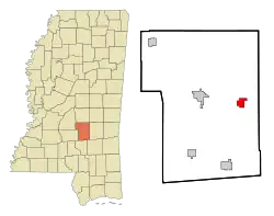 Location of Sylvarena, Mississippi