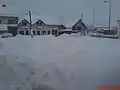 Buildings in Prilike during winter, February 2009