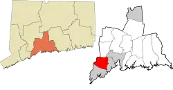 Orange's location within the South Central Connecticut Planning Region and the state of Connecticut