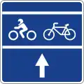 S-49 Advanced stop for bicycles and motorcycles
