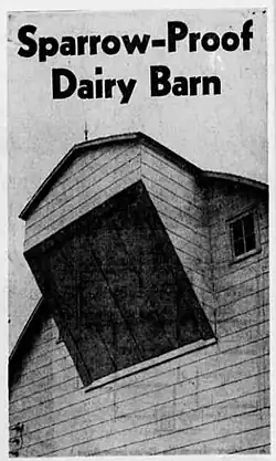 Bottom-doored hay hood in Reasnor, Iowa, U.S.
