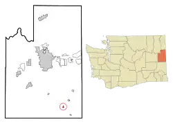 Location of Waverly, Washington