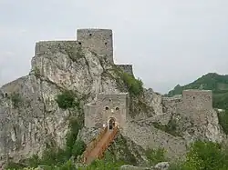 Srebrenik fortress - view from south