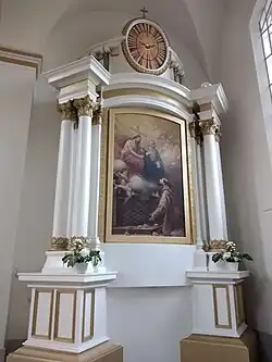 St. Albert Church, Riga, the Saint Francis's Vision, the altar