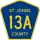 County Road 13A marker
