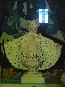 Laminated image of Sto. Niño de Romblon that was lost for almost 22 years[7]