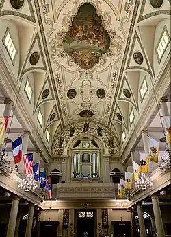 St. Louis Cathedral, Rear of Cathedral Interior
