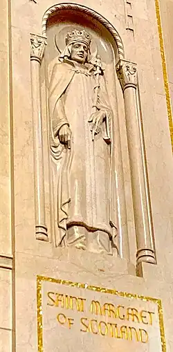 Relief sculpture of Saint Margaret of Scotland