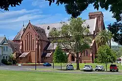 St Carthage's Cathedral, Lismore, west side, January 2025