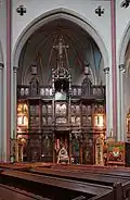 Iconostasis in a chapel in St Dunstan-in-the-West, London, used by the Romanian Orthodox Church in the United Kingdom