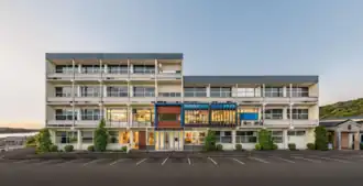 View of a four-storey building