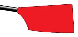 Image showing the rowing club's blade colours