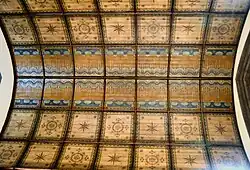 The painted ceiling