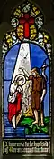 Stained glass window by James Powell and Sons depicting John the Baptist
