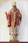 Statue of Saint Pierre in the church