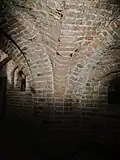 Brickwork in the vaults under the Black Friars' Monastery, Old Town, Stockholm.
