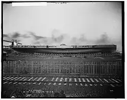 Preparing Seeandbee for launch, 8 November 1912