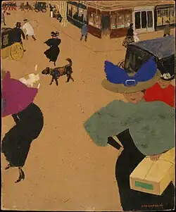 Street Scene in Paris (1895), tempera on board, Metropolitan Museum of Art