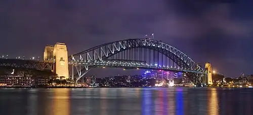 Sydney Harbour Bridge, the 9th longest through arch bridge