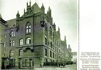 Headquarters of the Rhenish-Westphalian Coal Syndicate, around 1900