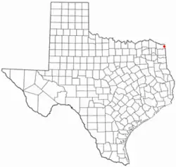 Location of Wake Village, Texas
