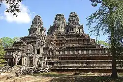 Ta Keo, a temple built in the 10th century, was constructed more or less entirely from sandstone.