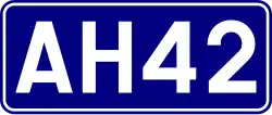 Asian Highway 42 shield