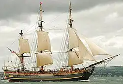 Bounty in Belfast Lough