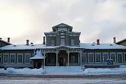 The station building from the city side