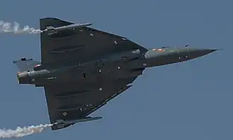HAL Tejas uses armaments such as OFT's 23 mm GSh-23 Cannon and bombs
