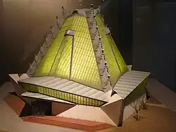 A model of the synagogue at the ANU Museum in Tel Aviv