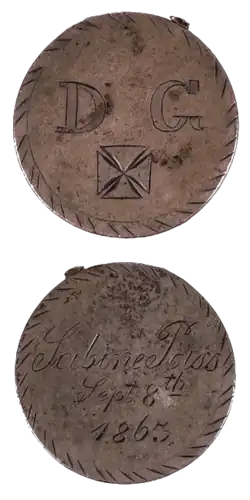 Davis Guards Medal, 1864