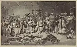 The full Court of Gwailor, published in The Illustrated Times, after a Saltykov sketch.