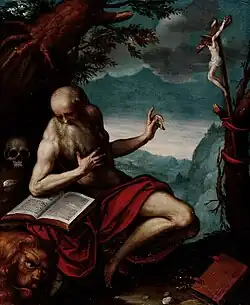 St Jerome (after Palma Giovane) – 1600s