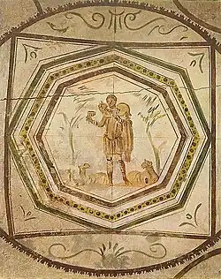 Christ as the Good Shepherd, Catacomb of Petrus and Marcellinus, 3rd century A.D.