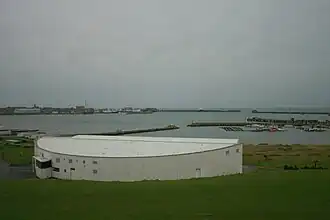 The Heritage Centre overlooking Peterhead Bay.
