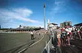 Sydney Cricket Ground looking over Yabba's Hill and the Pat Hills Stand before redevelopment, during 5th Test, 1982–83 Ashes Series
