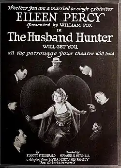 Poster for the 1920 silent film The Husband Hunter