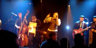 Picture of a live performance of the Kings of Nuthin'