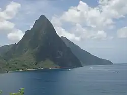 The Pitons at Soufrière
