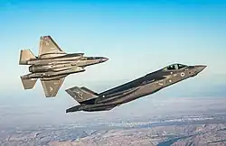 F-35I Adir of 116 Squadron "Lions Of The South" (see lion symbol on tail and logo on intake) in January 2020