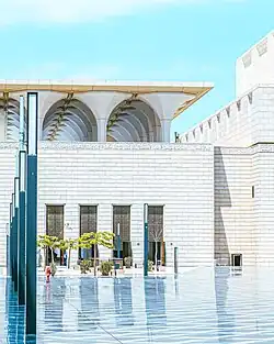 The yard of the mosque.