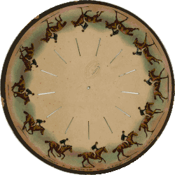 Eadweard Muybridge The Zoopraxiscope. 42 Horse Galloping[62]