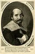Engraving of Hals's portrait of Theodore Blevet, colleague of Pierre de la Chambre, by Theodor Matham